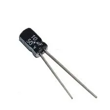 10µF 50V Electrolytic Capacitor – Through Hole | RoboNest